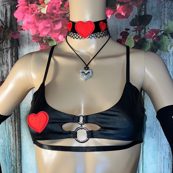 Queen of Hearts Rave mini skirt - Picture 11 of 14